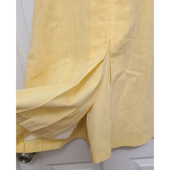 Vtg 70s Jantzen Women's Skort Hidden Shorts Skirt Modest Retro MCM Yellow Sz 10 - Picture 4 of 12